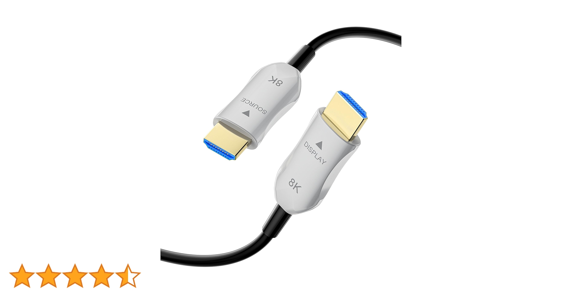 CL3定格HDMIケーブル、8K 48Gbps 光ファイバー超高速ロングHDMI Amazon | DGHUMEN 50フィート CL3定格HDMIケーブル、8K 48Gbps